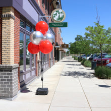 Load image into Gallery viewer, DuraBalloon® 5-Balloon Cluster Pole Kit with Weighted Base Double Stand