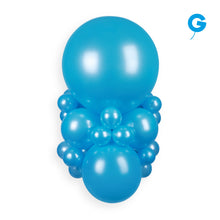 Load image into Gallery viewer, 113501 Gemar Metallic Light Blue 11-12" Round (50ct)
