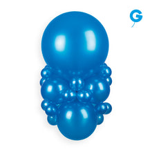 Load image into Gallery viewer, 113600 Gemar Metallic Blue 11-12" Round (50ct)
