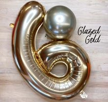 Load image into Gallery viewer, 55442 Ellie's Glazed Gold Number "5" 32in
