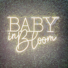 Load image into Gallery viewer, Baby in Bloom Neon Sign Rental
