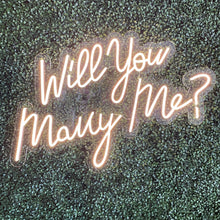 Load image into Gallery viewer, Will You Marry Me? Script Neon Sign Rental
