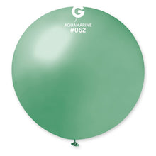 Load image into Gallery viewer, 340402 Gemar Metallic Aquamarine 31" Round (1ct)
