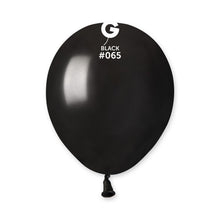 Load image into Gallery viewer, 056518 Gemar Metallic Black 5" Round (100ct)

