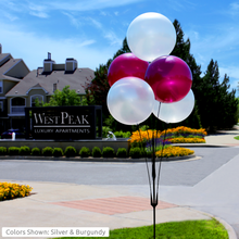 Load image into Gallery viewer, DuraBalloon® 5-Balloon Cluster Pole Kit with Ground Mount
