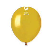 Load image into Gallery viewer, 053913 Gemar Metallic Gold 5" Round (100ct)
