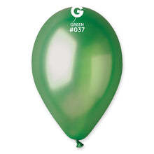 Load image into Gallery viewer, 113709 Gemar #037 Metallic Green 11-12" Round (50ct)
