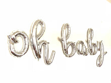 Load image into Gallery viewer, Script Letters "oh baby" Silver
