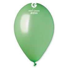 Load image into Gallery viewer, 119404 Gemar Metallic Mint Green 11-12" Round (50ct)
