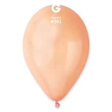 Load image into Gallery viewer, 116106 Gemar Metallic Peach 11-12" Round (50ct)
