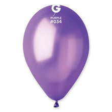 Load image into Gallery viewer, 113402 Gemar Metallic Purple 11-12" Round (50ct)
