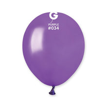 Load image into Gallery viewer, 053418 Gemar Metallic Purple 5" Round (100ct)
