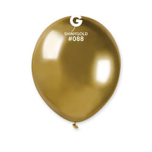 Load image into Gallery viewer, 058802 Gemar Shiny Gold 5" Round (50ct)
