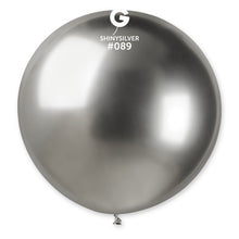 Load image into Gallery viewer, 342956 Gemar Shiny Silver 31" Round (1ct)
