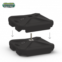 Load image into Gallery viewer, DuraBalloon® 5-Balloon Cluster Pole Kit with Weighted Base Double Stand
