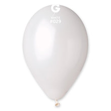 Load image into Gallery viewer, 112900 Gemar Metallic White 11-12" Round (50ct)
